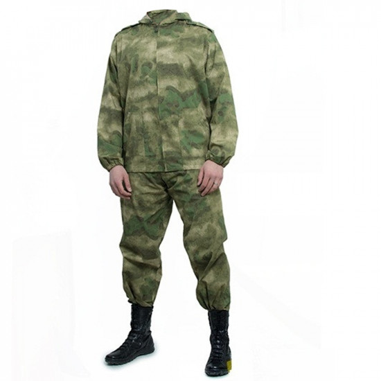 Combinaison tactique KZM-4 uniforme Airsoft avec capuche Combinaison de chasse camouflage Moss moderne avec capuche