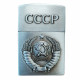 Russisches Feuerzeug der UdSSR mit Logo der Sowjetunion Soviet