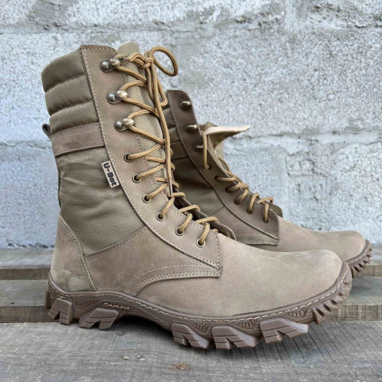 "Sprint" Ukrainian Tactical Boots: Professional Airsoft Military Footwear for Summer - Durable, Lightweight Leather Boots