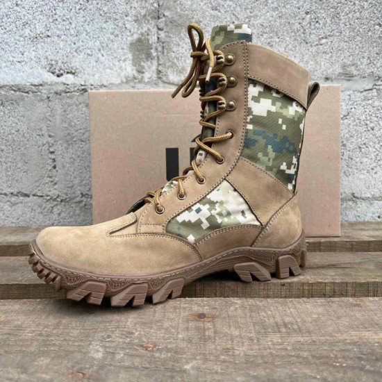 Botas ucranianas Typhoon pixel Botas altas militares de piel Calzado de verano tipo urbano