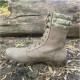 Botas de cuero beige "Sprint-2": calzado urbano ucraniano Pixel Camo