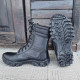 Bottes tactiques « Sprint » : chaussures de combat militaires de l'armée ukrainienne en cuir noir