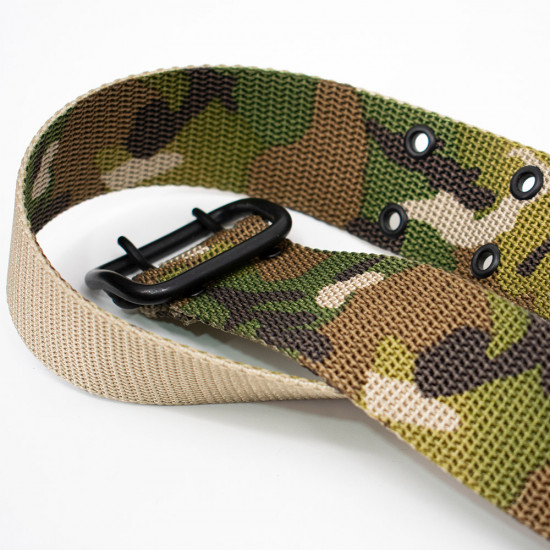 Men's Multicam Tactical Belt: Modern Camouflage Design for Work, Hunting, and Camping