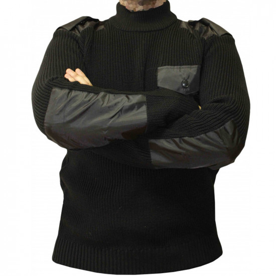 Winter black warm airsoft tactical sweater for fishing and hunting