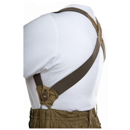 Olive Tactical Suspenders for Gorka Military Pants Heavy-Duty Braces for Army Trousers