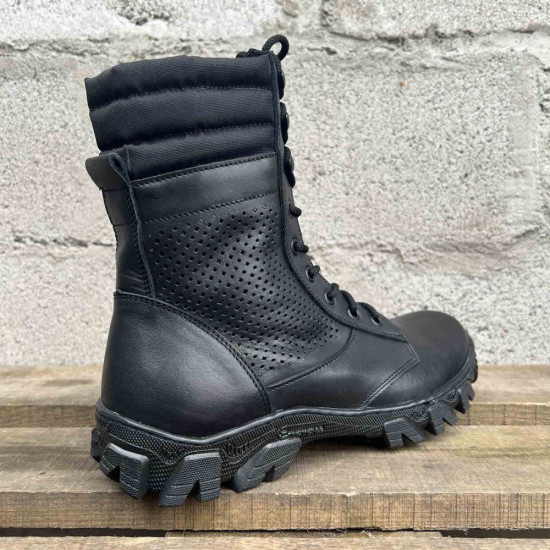 Botas altas tácticas 'Sprint' negras: calzado militar ucraniano para el verano - Equipo profesional de Airsoft