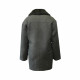 Soviet Woolen Officer Black Coat with Astrakhan Fur Collar