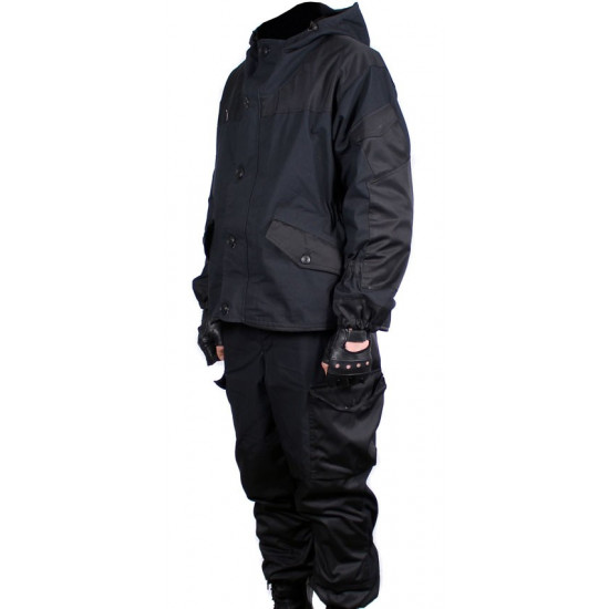 Gorka 3 黒の冬の制服エアソフト ギア タクティカル ウォーム スーツ