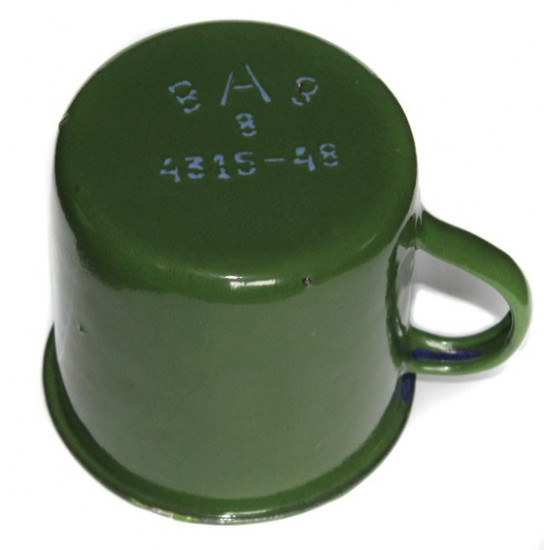 Echte sowjetische Tasse Emaille Russische Vintage Tasse