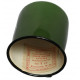 Véritable tasse soviétique russe émail tasse vintage, avec du papier d'usine Artem à l'intérieur