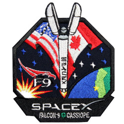 NASA Demo-2 SpaceX Dragon Behnken & Hurleysleeve Patch sleeve embroidery