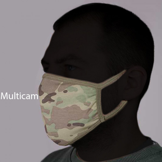 Conjunto de 3 Máscaras de protección facial Barras Fábrica de géneros de punto Camuflaje Ejército ruso