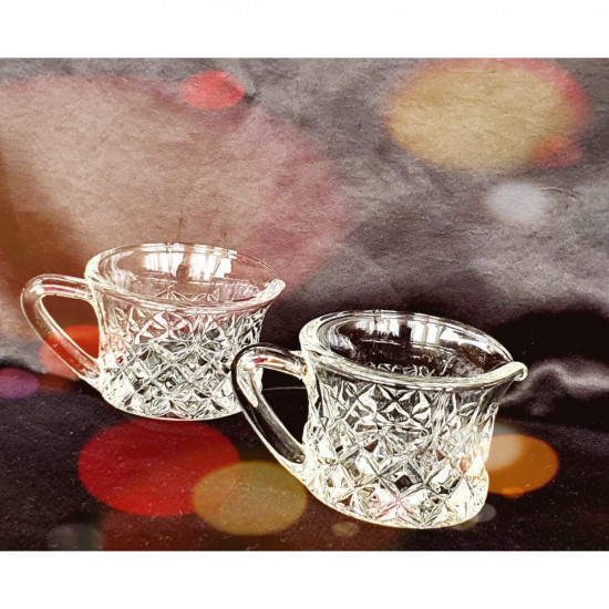Tasses en cristal tchèques antiques Tasse antique authentique d'Union soviétique pour le lait, le thé et le café