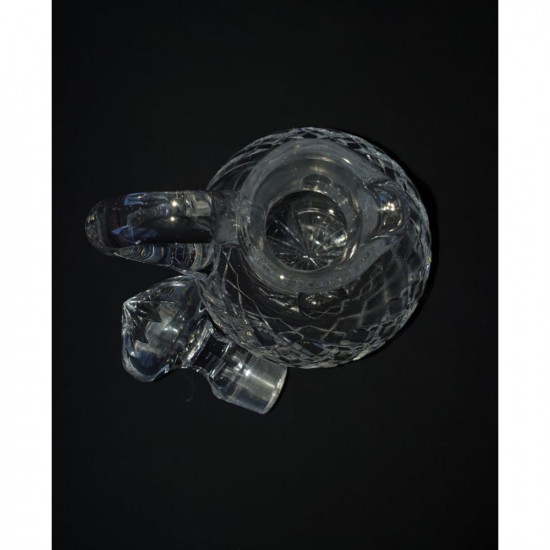 Véritable carafe en cristal tchèque fabriquée en République tchèque pour l'alcool et les boissons