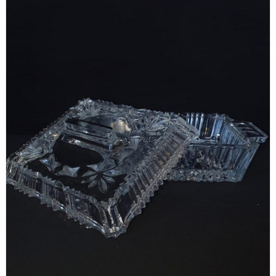 Echte Kristallplatte hergestellt in der Tschechischen Republik für Butter oder Süßigkeiten