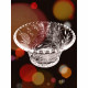 Vase en cristal tchèque antique vieux verres soviétiques authentiques pour fruits, légumes et bonbons