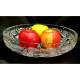 L'époque soviétique originale a fait de vieux verres de vase en cristal tchèque pour les fruits, les légumes et les bonbons