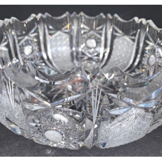 Czech crystal flower vase made in the Czech Republic for fruits vegetables and sweets
