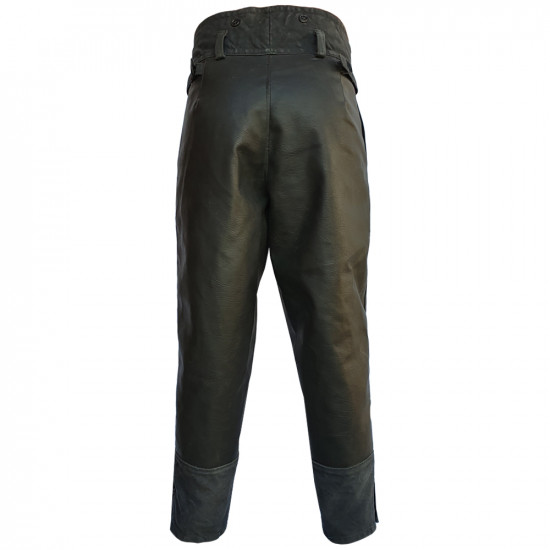 Pantalon de sous-vêtements en cuir noir russe URSS pour officiers russes Pantalon d'Union soviétique