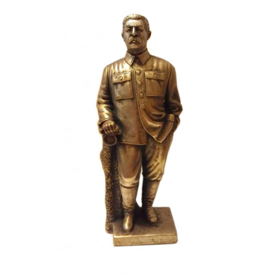 Haute statue de bronze russe buste soviétique de stalin