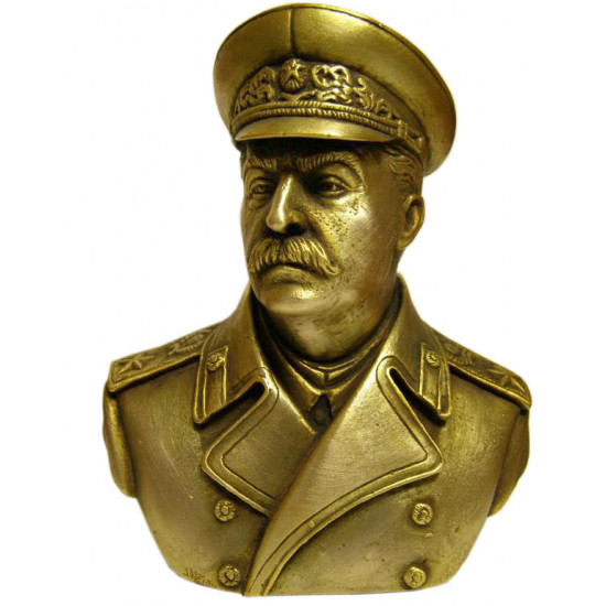 Russische Bronze Joseph Stalin Sowjet Büste