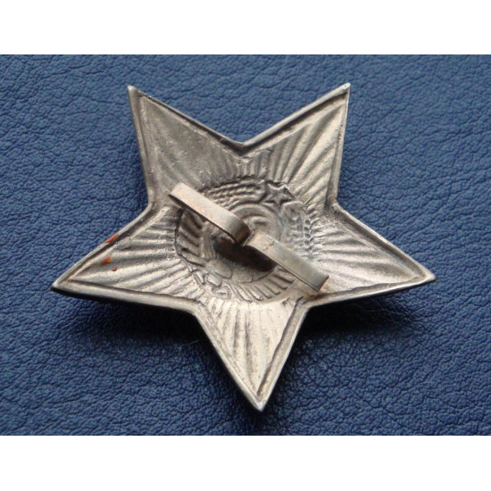 Estrella soviética en una gorra de policía 1940-1950