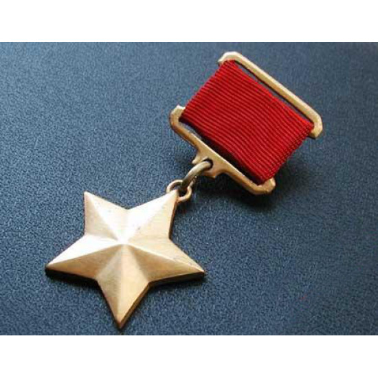 Sowjetische Ordnung militärische Auszeichnung Stern Held der ussr