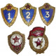Equipo de insignias del ejército de la urss - 1 2 3 clase, guardias y soldado de ejército excelente