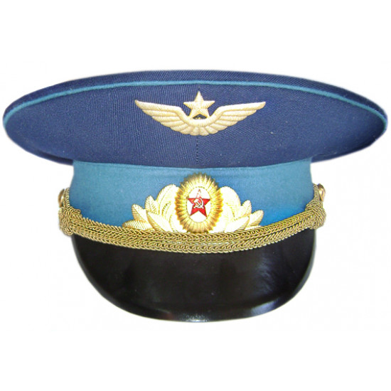 Sowjetische Luftwaffe / russische Luftfahrt Parade Offizier Visier Mütze M69