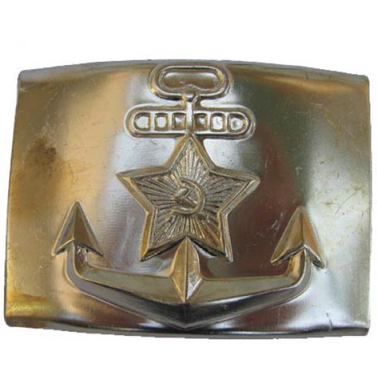 Boucle d`or navale soviétique pour la ceinture officiers suprêmes