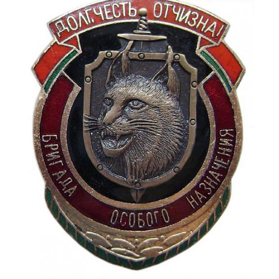 Equipo de la insignia spetsnaz ruso de asignación especial