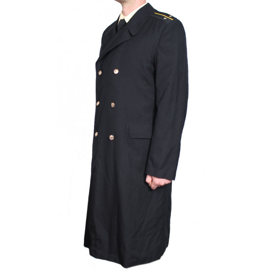 Russische / sowjetische Marine halbwollige lange Mantel Offiziers Marineuniform