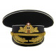 Soviet navy /   naval admiral's black hat m69