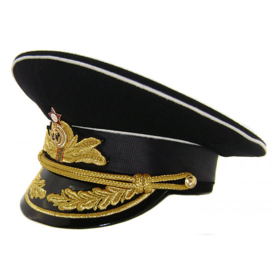 Marine soviétique / amiraux navals russes chapeau noir m69