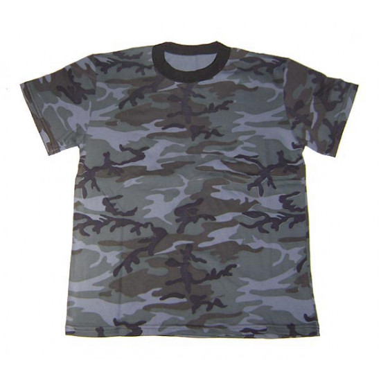 T-shirt camo jour-nuit Camouflage tactique gris Équipement d'entraînement professionnel Camo tactique jour et nuit