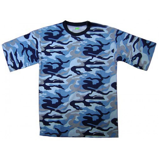 特別な戦術的な青い迷彩 T シャツ