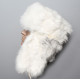 Sowjetischen / russischen original weichen flaumigen Kaninchen Pelz Winter Hut ushanka weiß