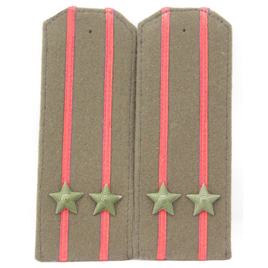 Wwii soviético / ejército rojo consejos del hombro originales oficial superior