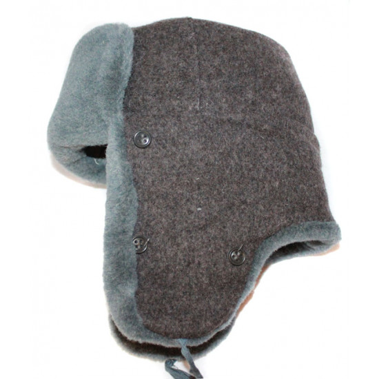Sombrero de soldados de invierno de piel original militar soviético de ejército ruso ushanka earflaps