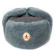 最初のロシア軍共和国軍は、冬のおまわりさん帽子ushanka耳おおいを毛皮でおおいます