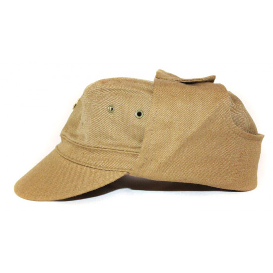 Soviet army soldier's military cap afganka with earflaps