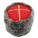 ソ連邦陸軍将官のソビエト軍のアストラカン毛皮帽子papaha
