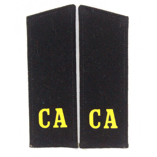   military shoulder boards "ca soviet army" of  artilery & tank troops