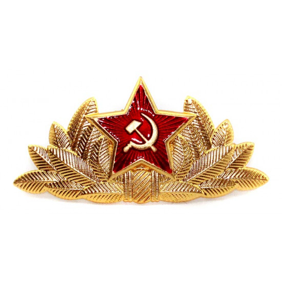 ソビエト赤陸軍将官帽子バッジ花形帽章