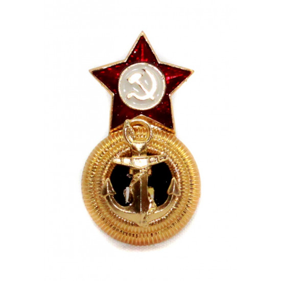 海軍海軍大将が帽子をかぶせるソビエト艦隊ソ連邦は、花形帽章に記章をつけます