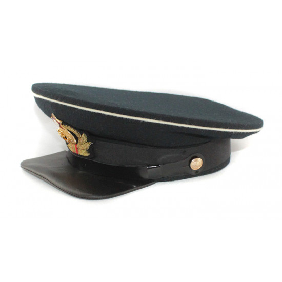 Wwii del casquillo de la visera del oficial de la marina de guerra del ejército rojo ruso soviético con cocarde original