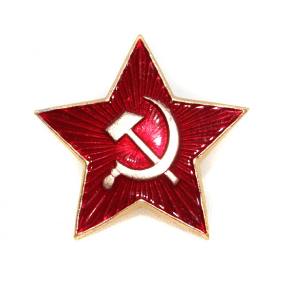 Militares rusos del ejército rojo soviéticos estrella grande insignia del alfiler de la urss