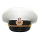 La flotte soviétique / les officiers navals russes fait étalage du chapeau de visière m69