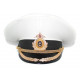 Sombrero de la visera del desfile de oficiales de la fila alto naval veloz ruso