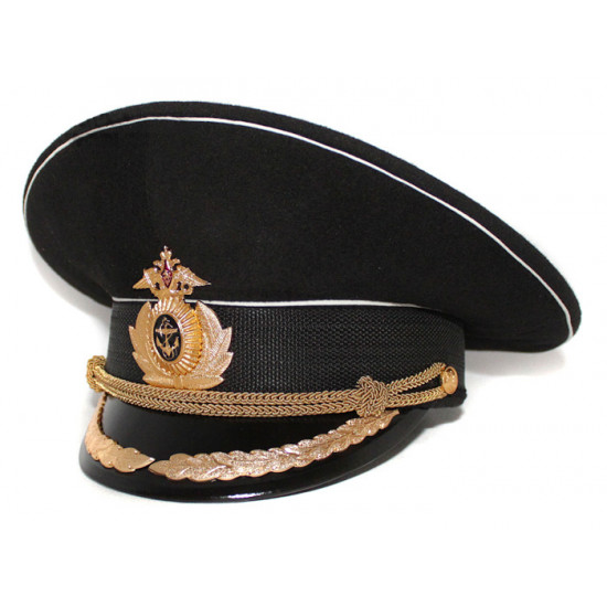 Russische Flotte Marine hochrangige Offiziers Visier Hut